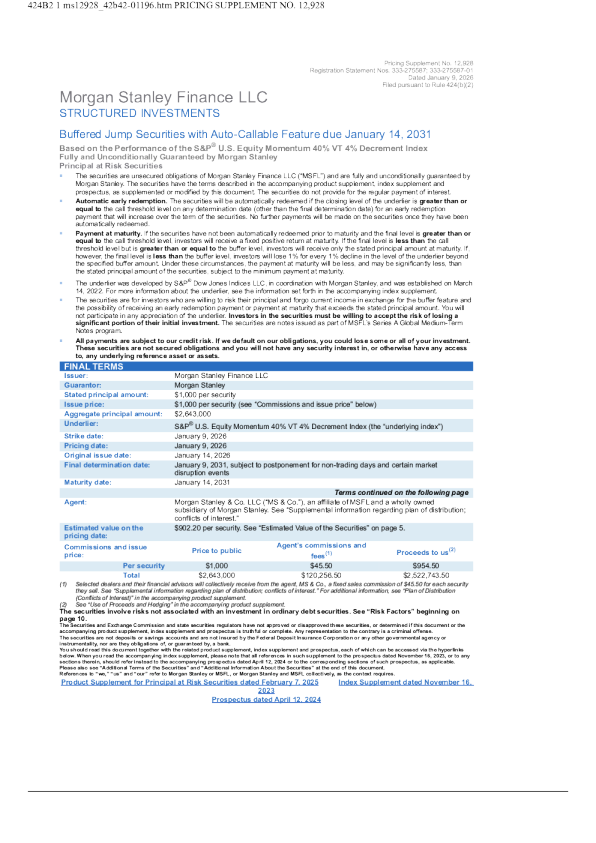 摩根士丹利美股招股说明书(2026-01-13版)