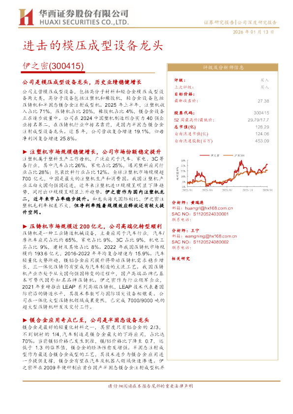 进击的模压成型设备龙头