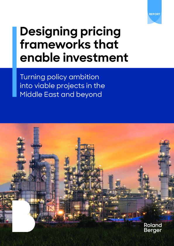 设计能够促进投资的定价框架：将中东及其他地区的政策愿景转化为可行项目