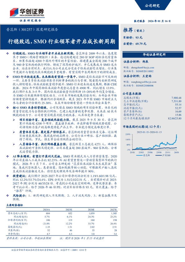行稳致远，SMO 行业领军者开启成长新周期