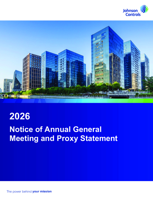 江森自控 2025年度报告