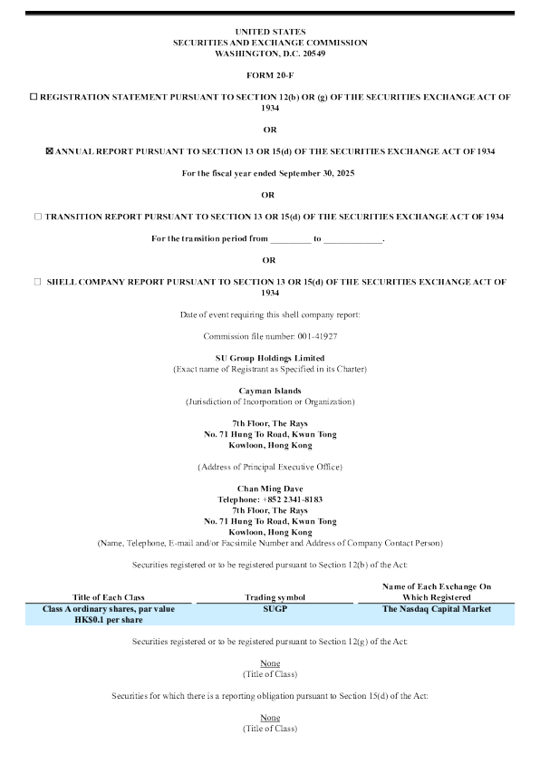荣志集团 2026年年度报告和过渡报告