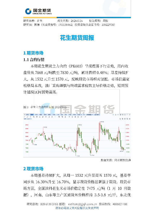花生期货周报