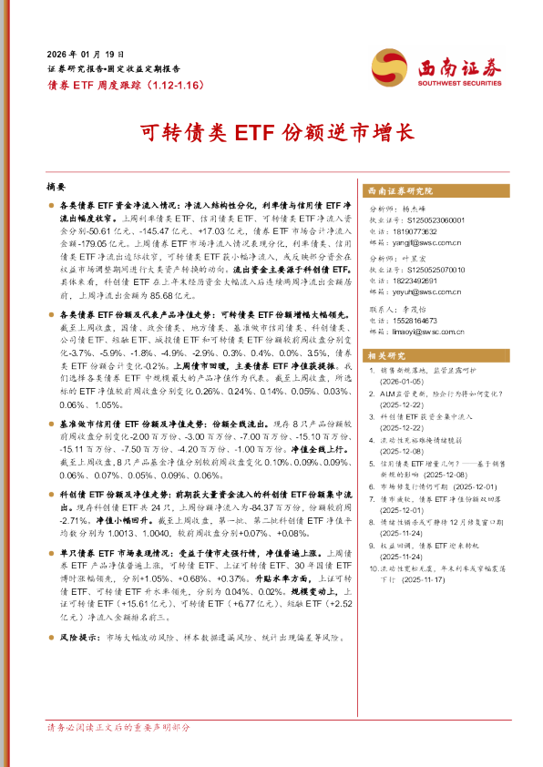 可转债类ETF份额逆市增长