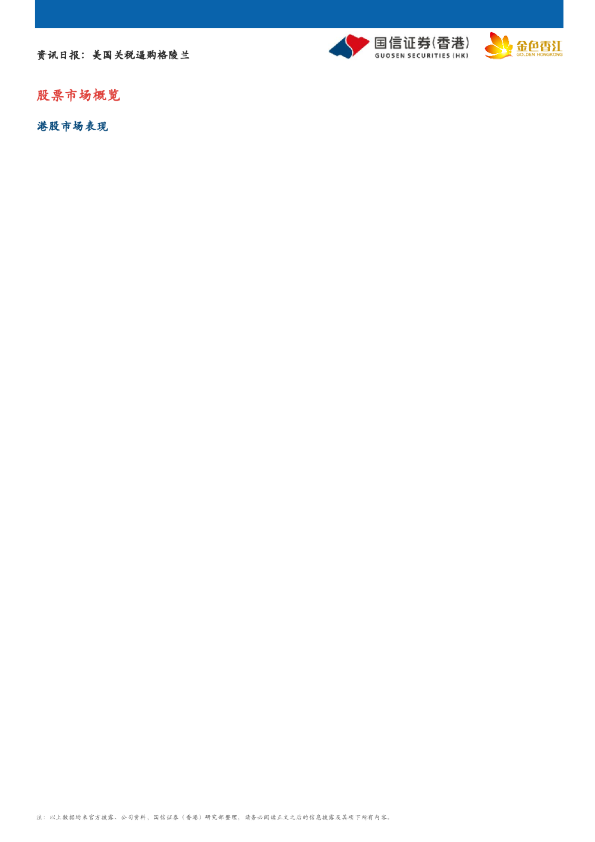 资讯日报：美国关税逼购格陵兰