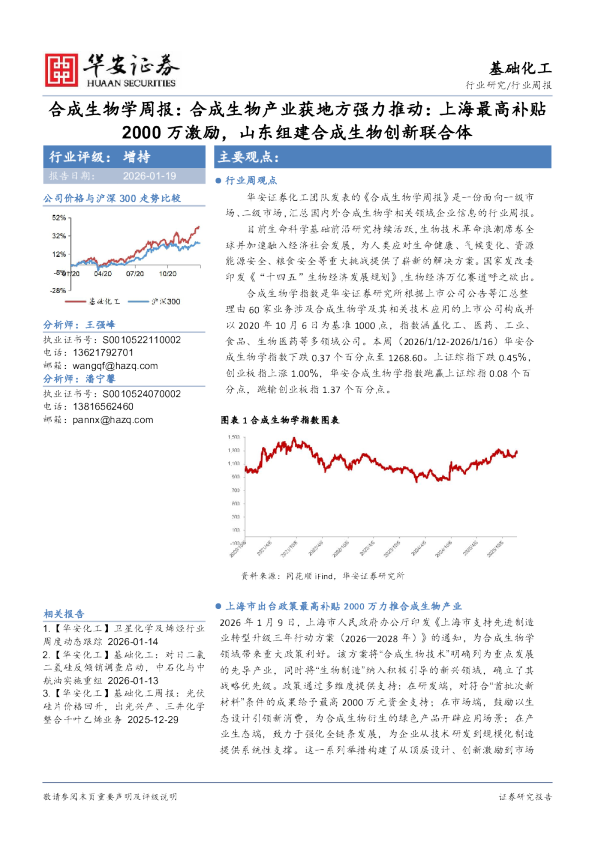 合成生物学周报：合成生物产业获地方强力推动：上海最高补贴2000万激励，山东组建合成生物创新联合体