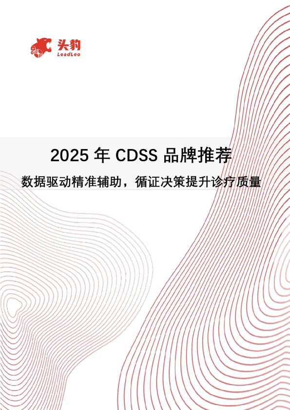 2025年CDSS品牌推荐数据驱动精准辅助，循证决策提升诊疗质量