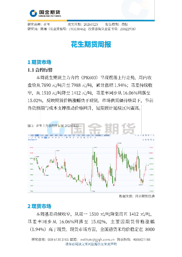 花生期货周报