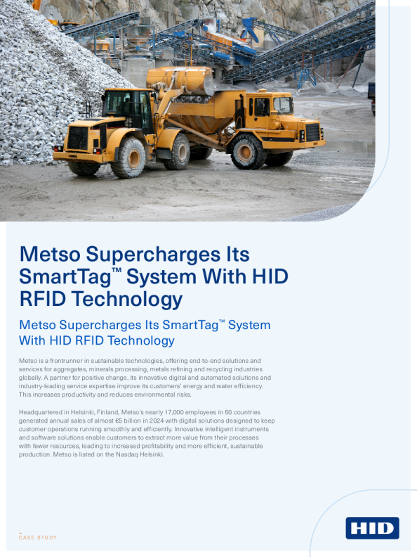 Case Study: Metso Uses HID RFID Technology to Power Its Smart Tag System