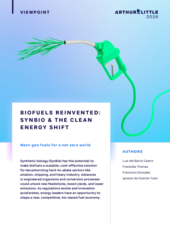 重新发明的生物燃料：Synbio&amp；清洁能源转型