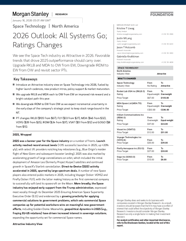 太空科技行业2026年展望（英）