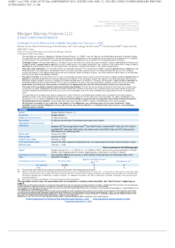 摩根士丹利美股招股说明书(2026-01-26版)