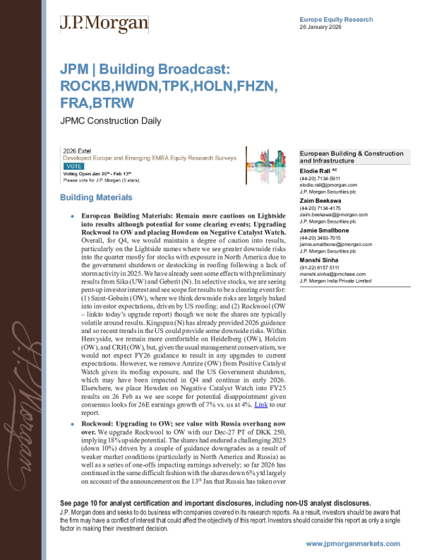 欧洲建筑建材与基础设施行业研究