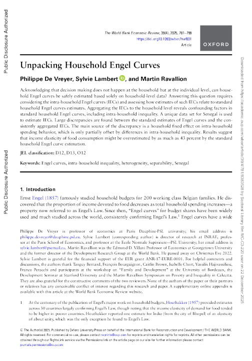 解析家庭恩格尔曲线