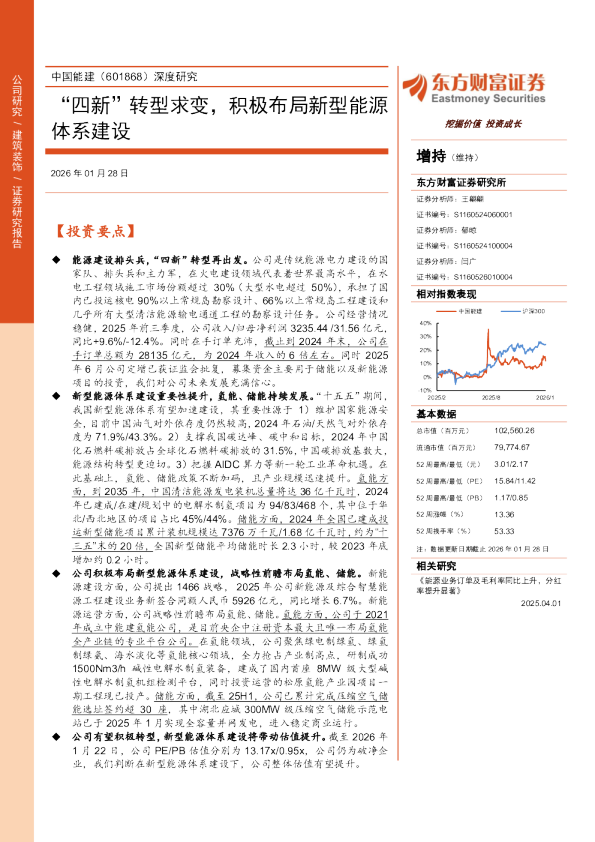深度研究“四新”转型求变，积极布局新型能源体系建设