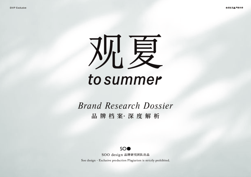 观夏2.0品牌资料