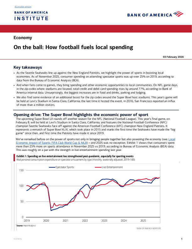 在球上：足球如何推动当地消费