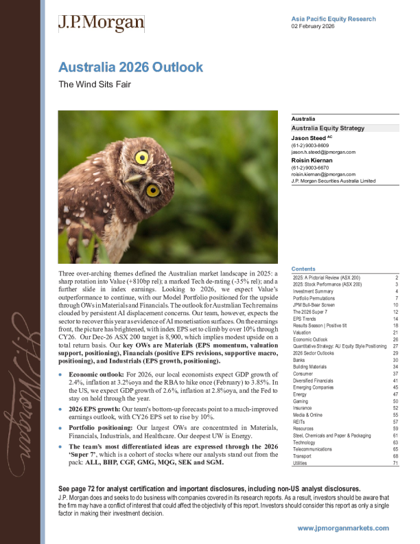 澳大利亚2026年展望：风正一帆悬