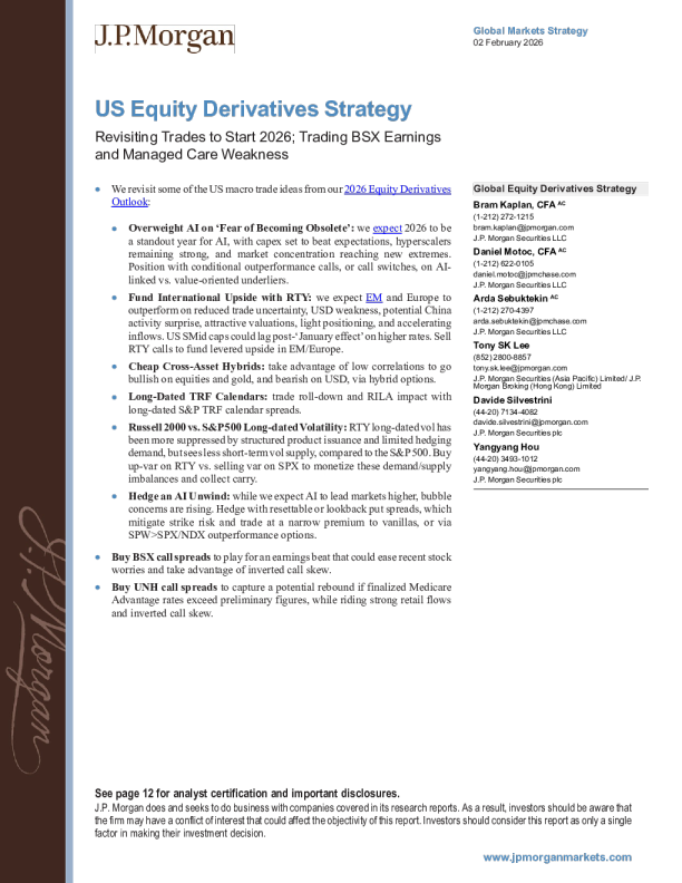 重新审视 2026 年初的交易策略；围绕波士顿科学财报及医保管理板块走弱进行交易