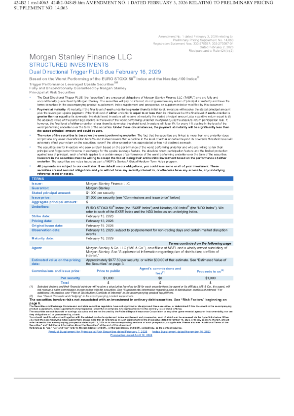 摩根士丹利美股招股说明书(2026-02-04版)