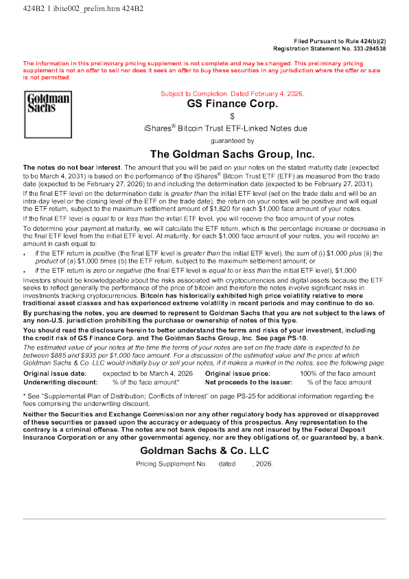 高盛美股招股说明书(2026-02-05版)