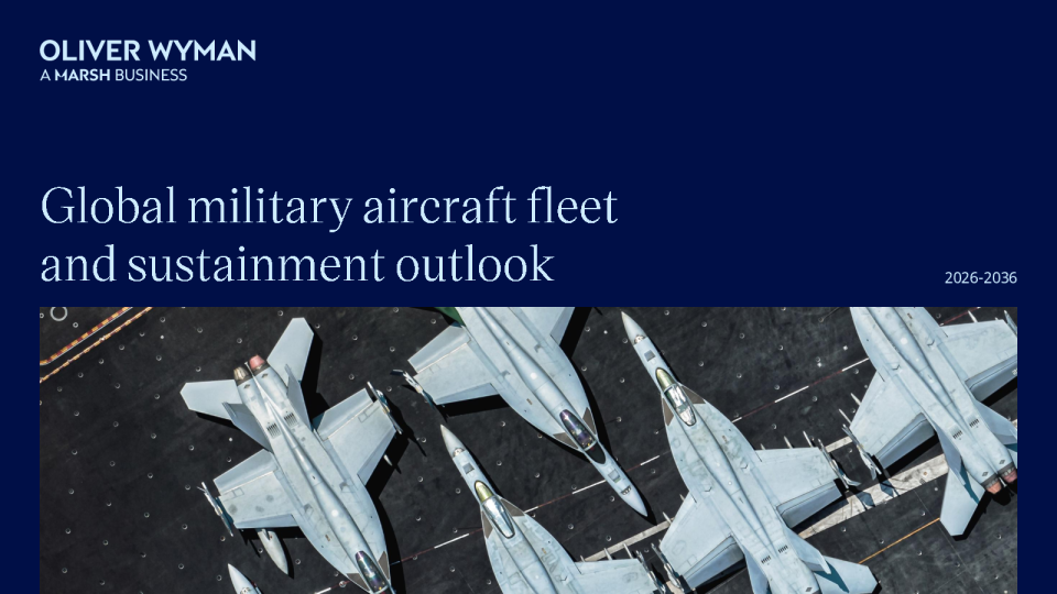 全球军用飞机机队和维持展望