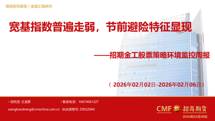 金工股票策略环境监控周报：宽基指数普遍走弱，节前避险特征显现