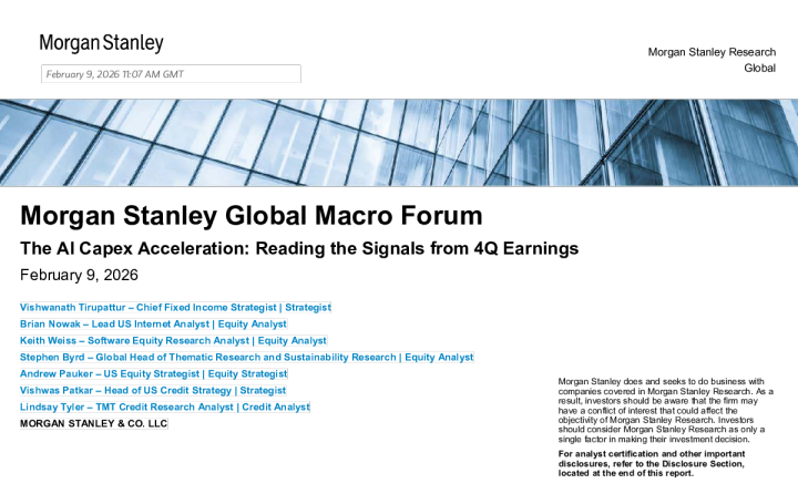 人工智能资本支出加速：解读第四季度财报信号