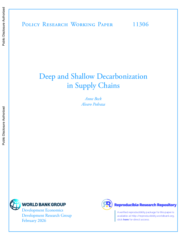 供应链中的深度脱碳和浅层脱碳