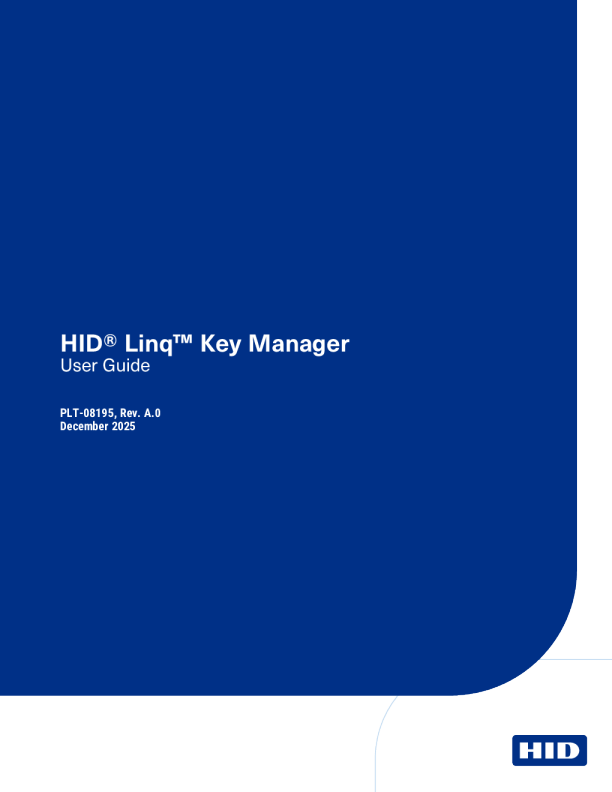 HID Linq Key Manager 用户指南
