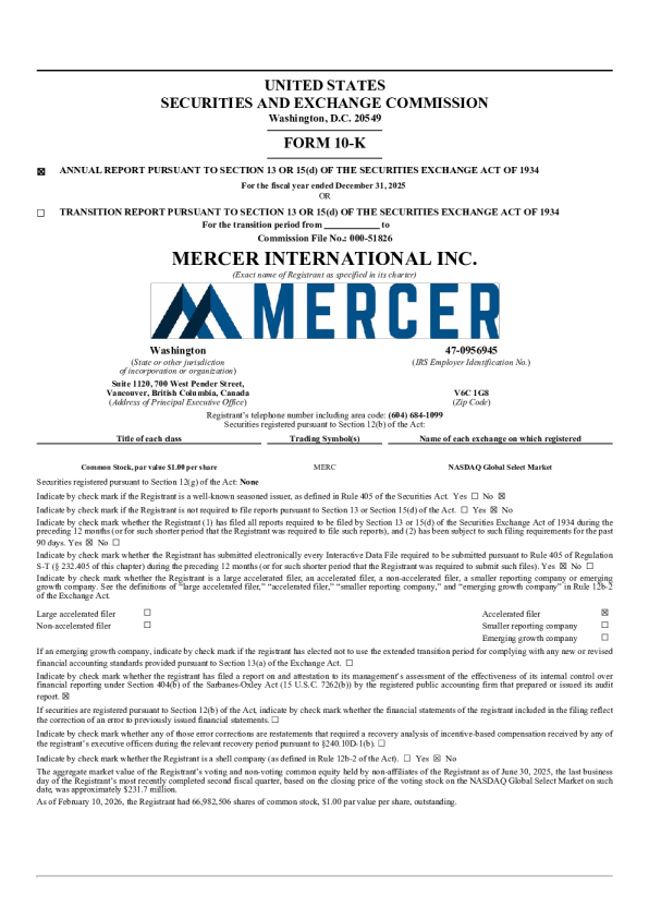 美世国际 2025年度报告