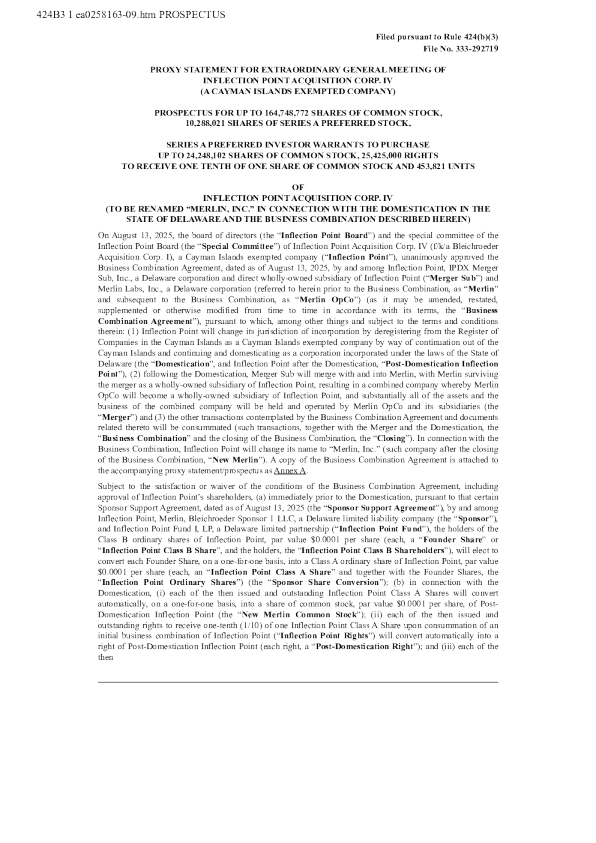 Inflection Point Acquisition Corp IV-A美股招股说明书(2026-02-12版)