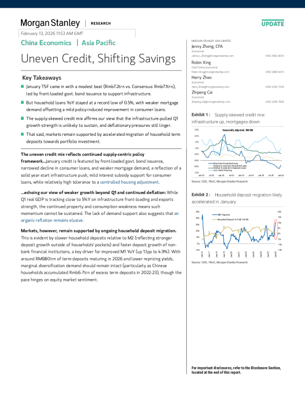 信贷结构分化，储蓄流向转变