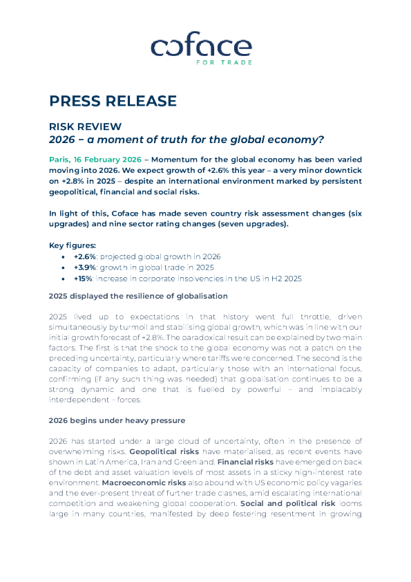 风险回顾：2026年，全球经济的关键时刻？