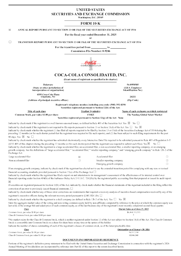 可口可乐装瓶 2025年度报告