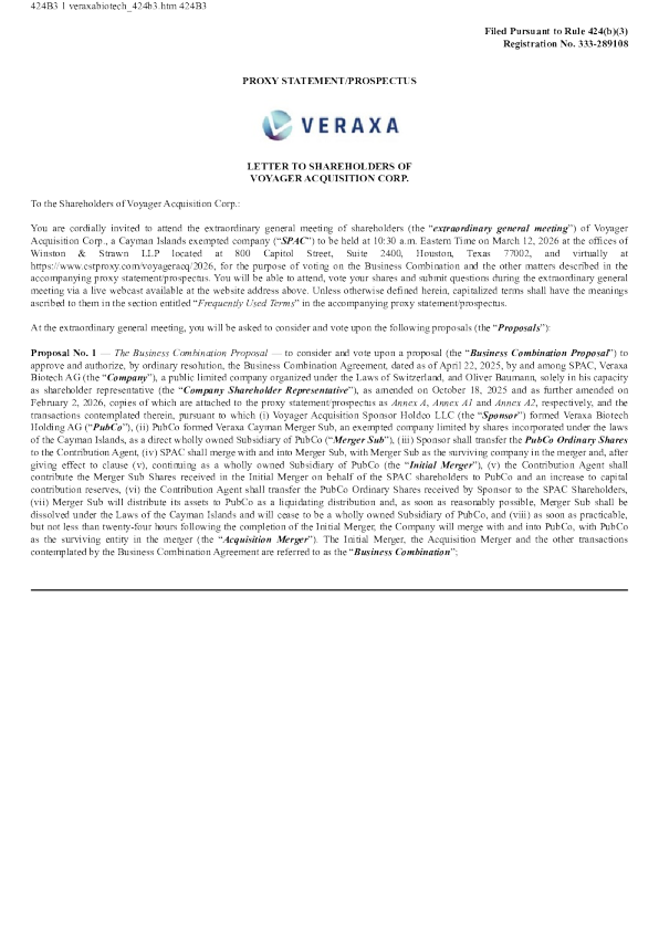 Voyager Acquisition Corp-A美股招股说明书(2026-02-19版)