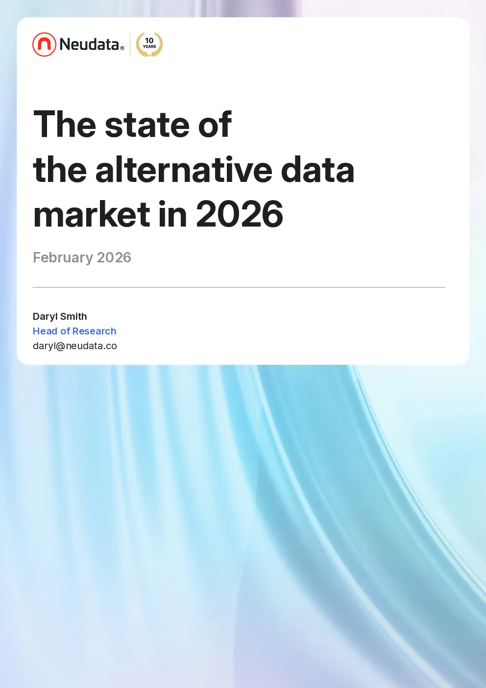2026另类数据市场现状报告