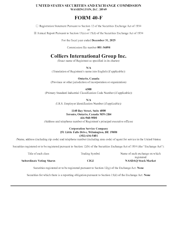 高力国际集团 2025年度报告