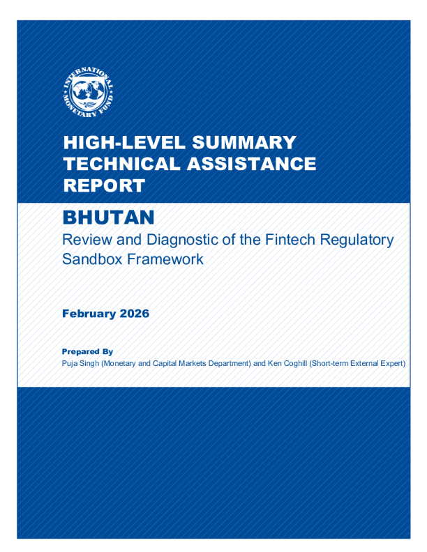 不丹：金融科技监管沙盒框架的审查和诊断
