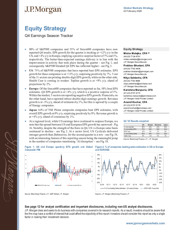 股票策略：第四季度财报季追踪