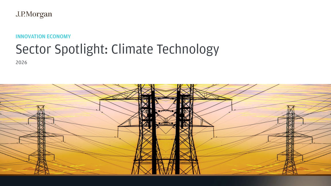 2026创新经济：气候科技行业聚焦