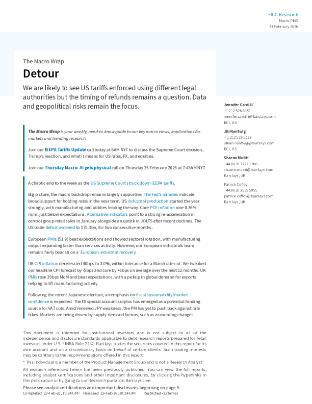 宏观综述：绕道