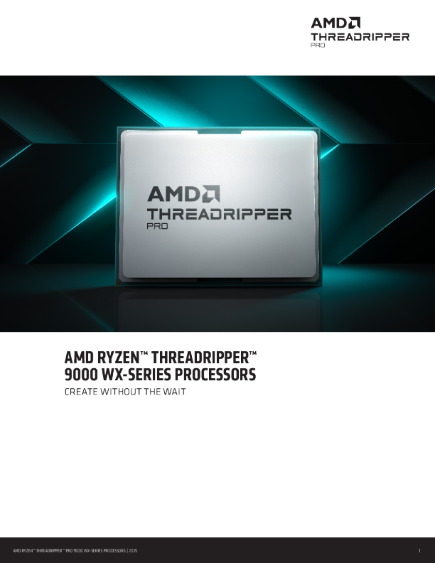 AMD 锐龙线程撕裂者 9000 WX系列处理器