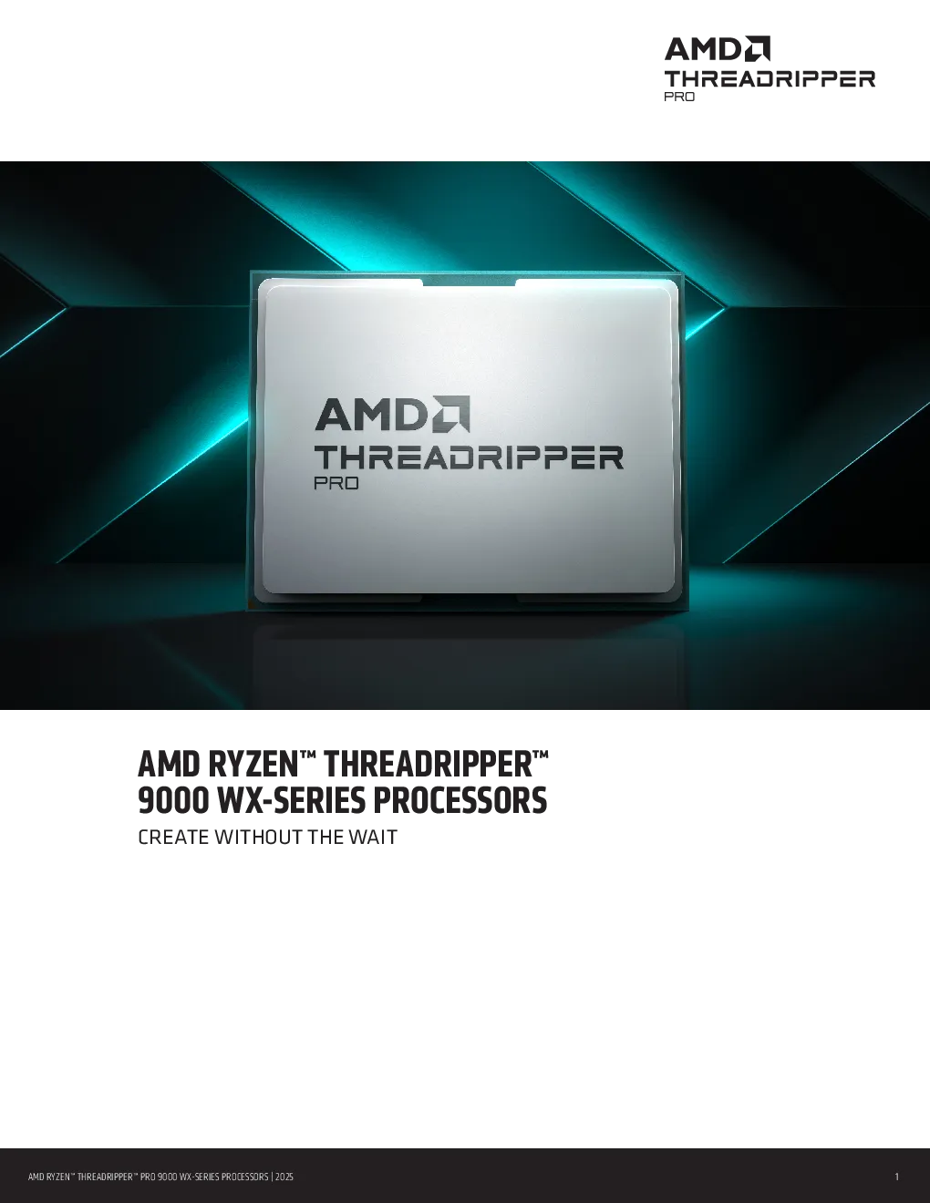 AMD 锐龙线程撕裂者 9000 WX系列处理器