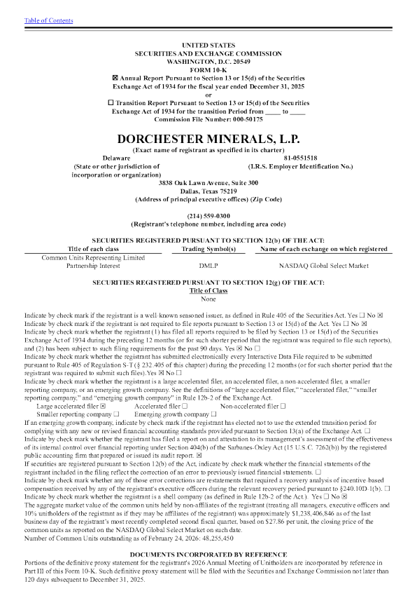 多尔切斯特 2025年度报告