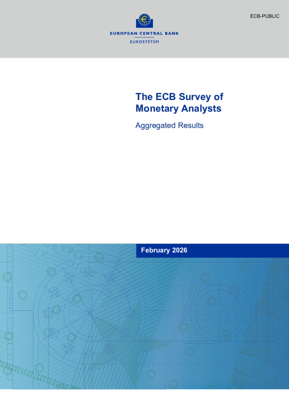 European Central Bank's Monetary Analyst Survey (SMA) February 2026 Summary Results