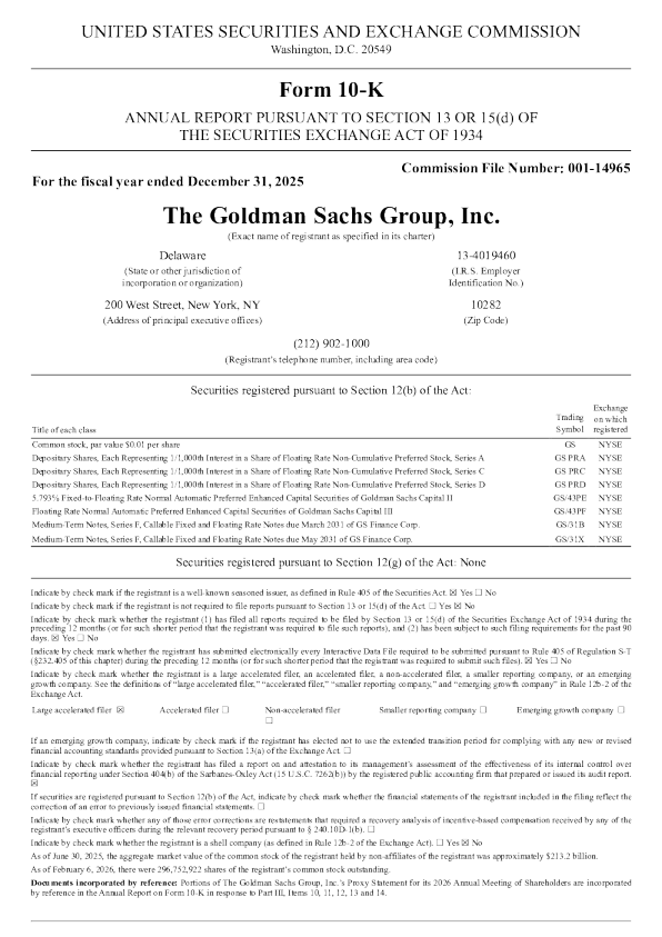 高盛 2025年度报告