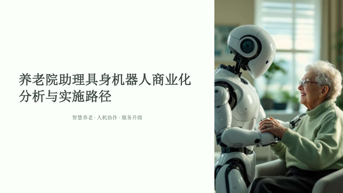 养老院助理具身机器人商业化分析与实施路径