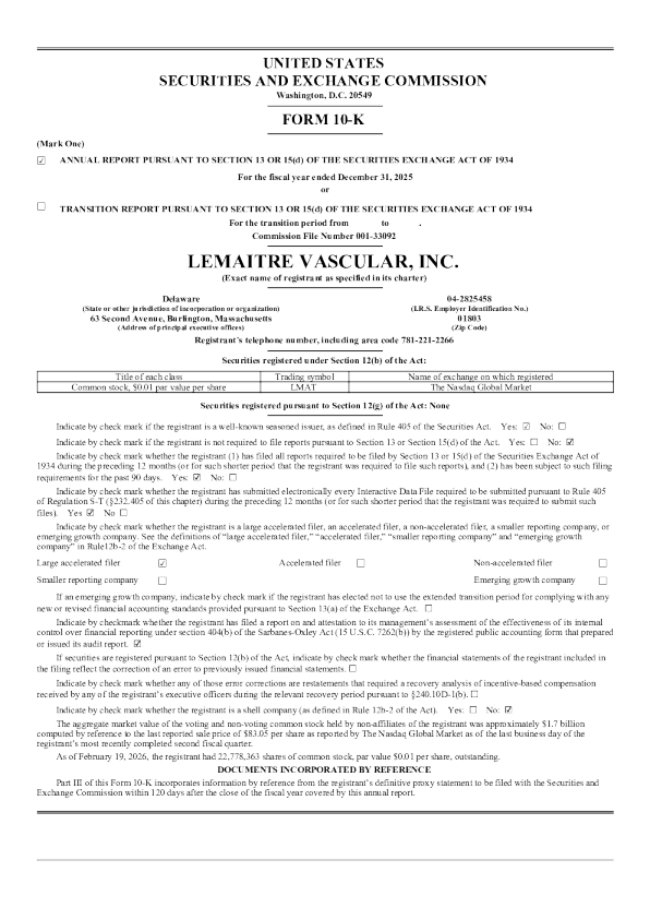 勒梅特微管医疗 2025年度报告