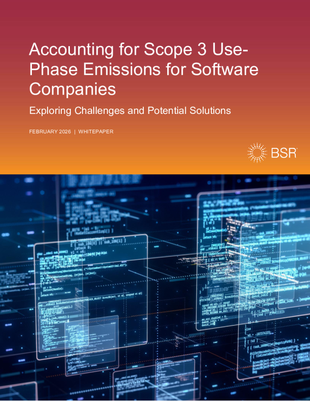 软件公司范围3使用阶段排放的核算